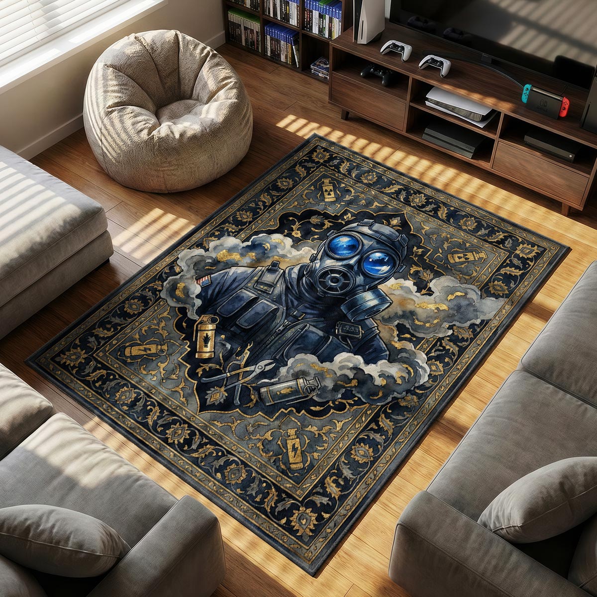 CT Operator Smoke Defuse Rug - CS2 Chair Mat