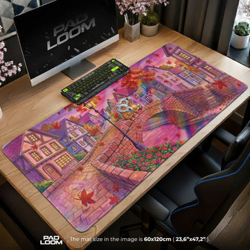 Cubone Autumn Bridge Mouse Pad - Pokémon Desk Mat
