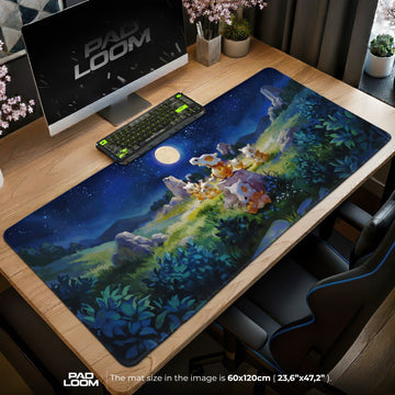 Cubone Moonlight Mouse Pad – gaming desk mat by Padloom