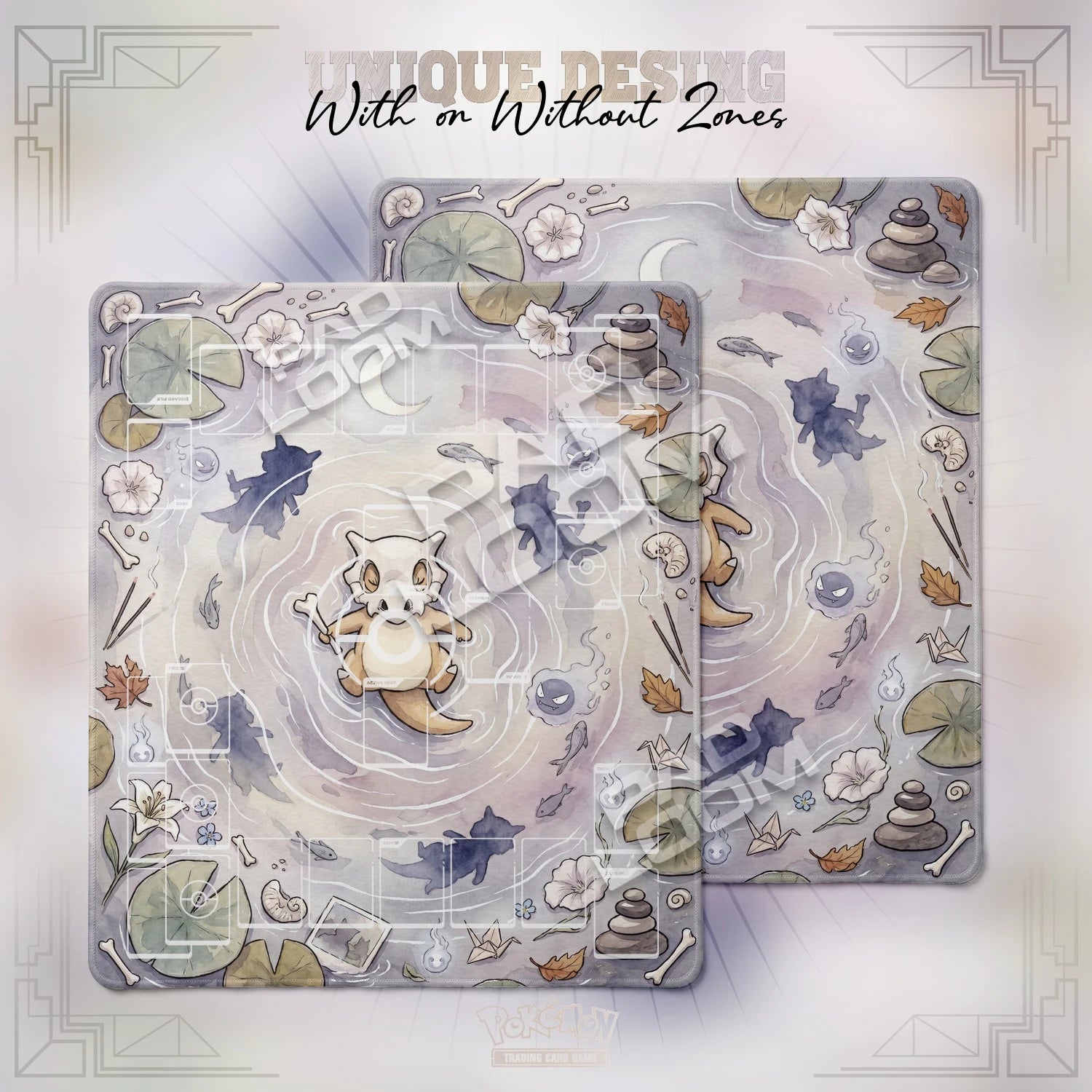 Cubone Spirit Playmat - 2 Player Pokemon TCG Mat