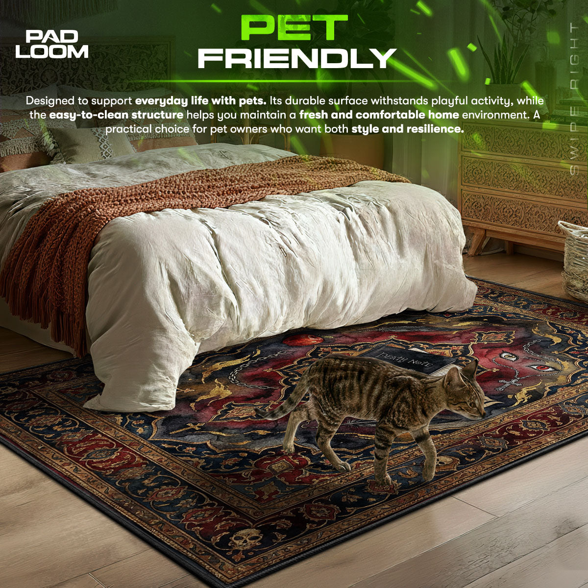 Verfluchter Artefakt-Teppich - Todesnotiz Stuhlmatte