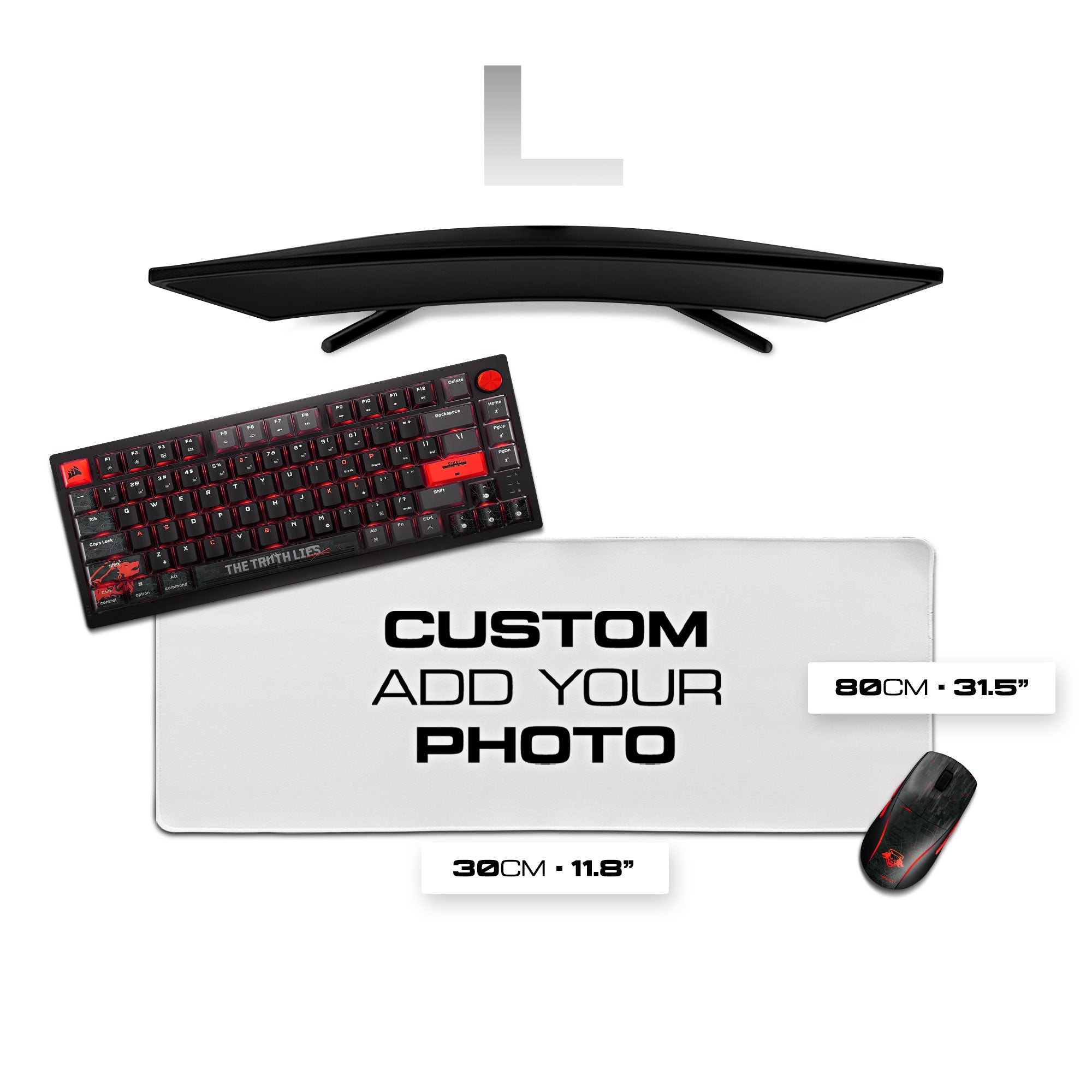 11.8″ × 31.5″ Custom Mouse Pad – Large Desk & Gaming Mat