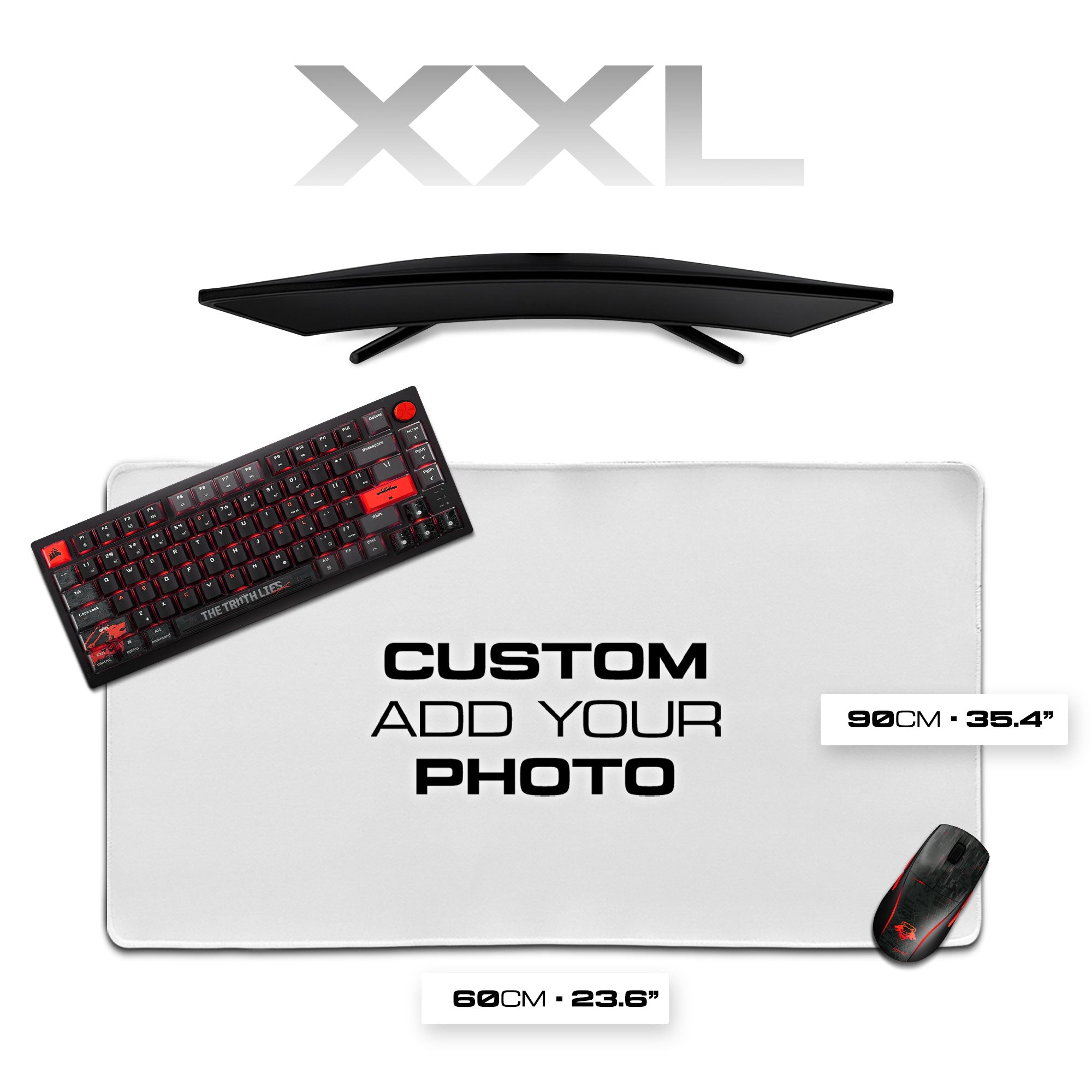 23.6″ × 35.4″ Custom Mouse Pad – XXL Oversized Desk Mat