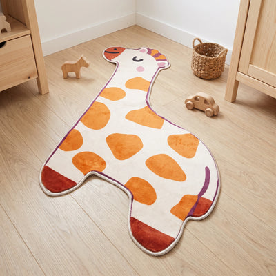 Cute Giraffe Rug - Shaped Kids Room Area Rug