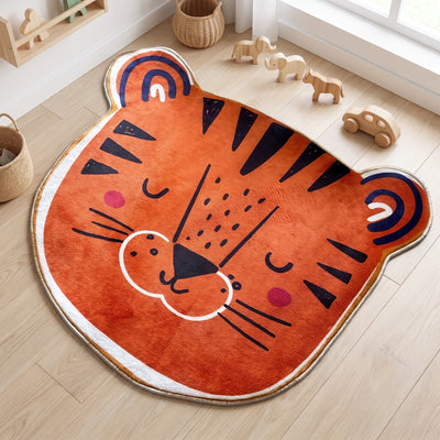 Cute Tiger Rug - Shaped Kids Room Area Rug