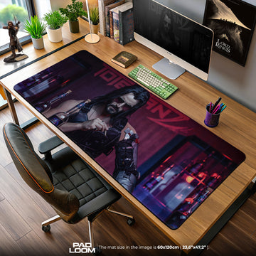 Cyberpunk 2077 Mouse Pad, Johnny Silverhand Bar Scene Game Desk Mat