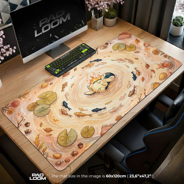 Cyndaquil Ember Pond Mouse Pad - Pokemon Desk Mat