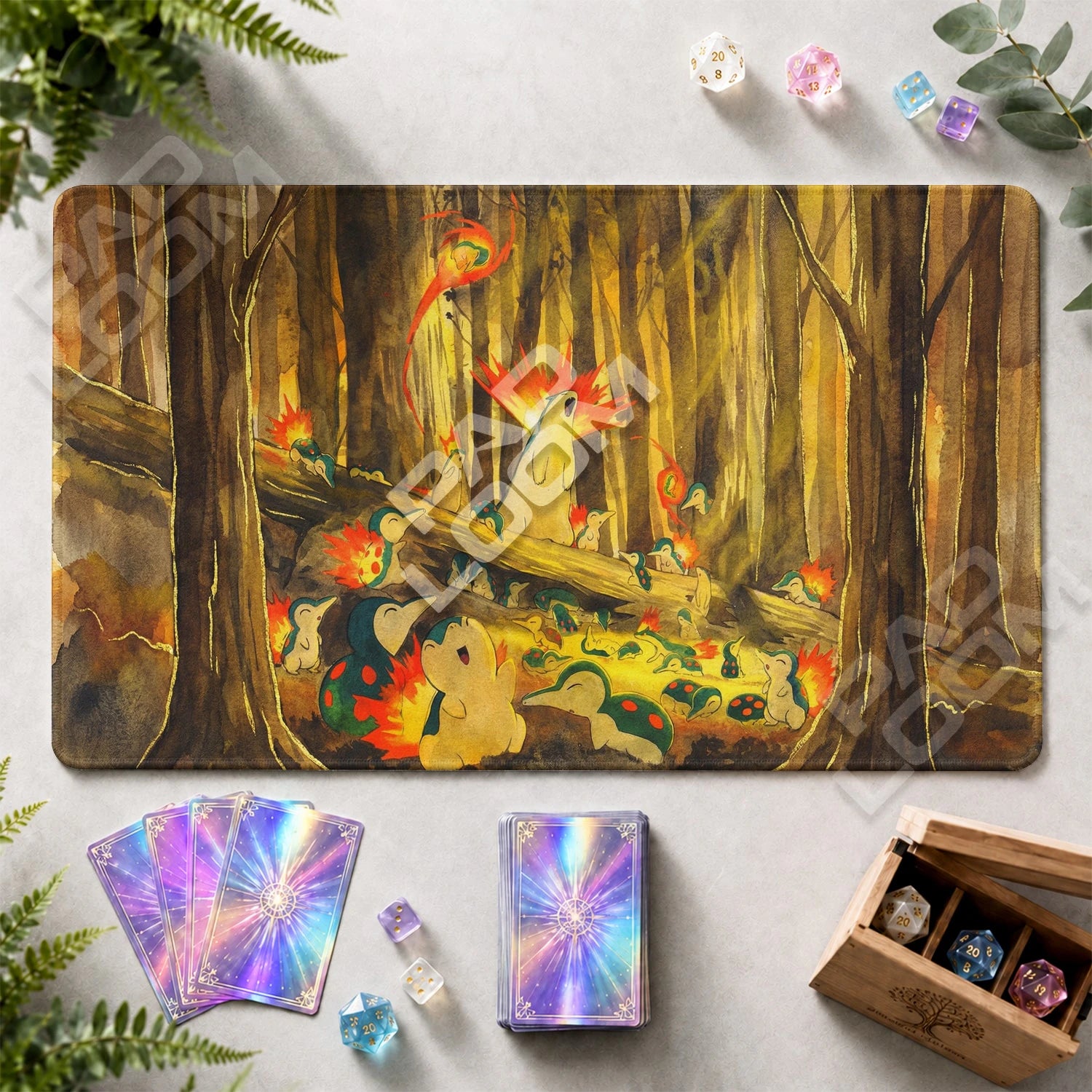 Cyndaquil Gathering Playmat - Pokemon TCG - view 2