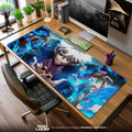 Dabi Blue Flames Mouse Pad, Villain Anime Desk Mat Padloom