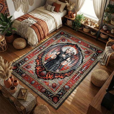 Daenerys Targaryen Fire Rug - Game of Thrones Room Mat