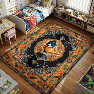 Daffy Duck Looney Tunes cartoon kids bedroom area rug