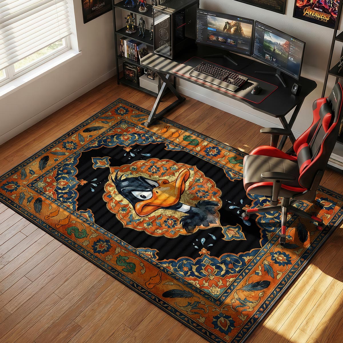 Daffy Duck Cartoon Kids rug — main product view