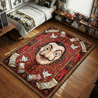 Dali Mask Resistance Rug - Money Heist Room Mat