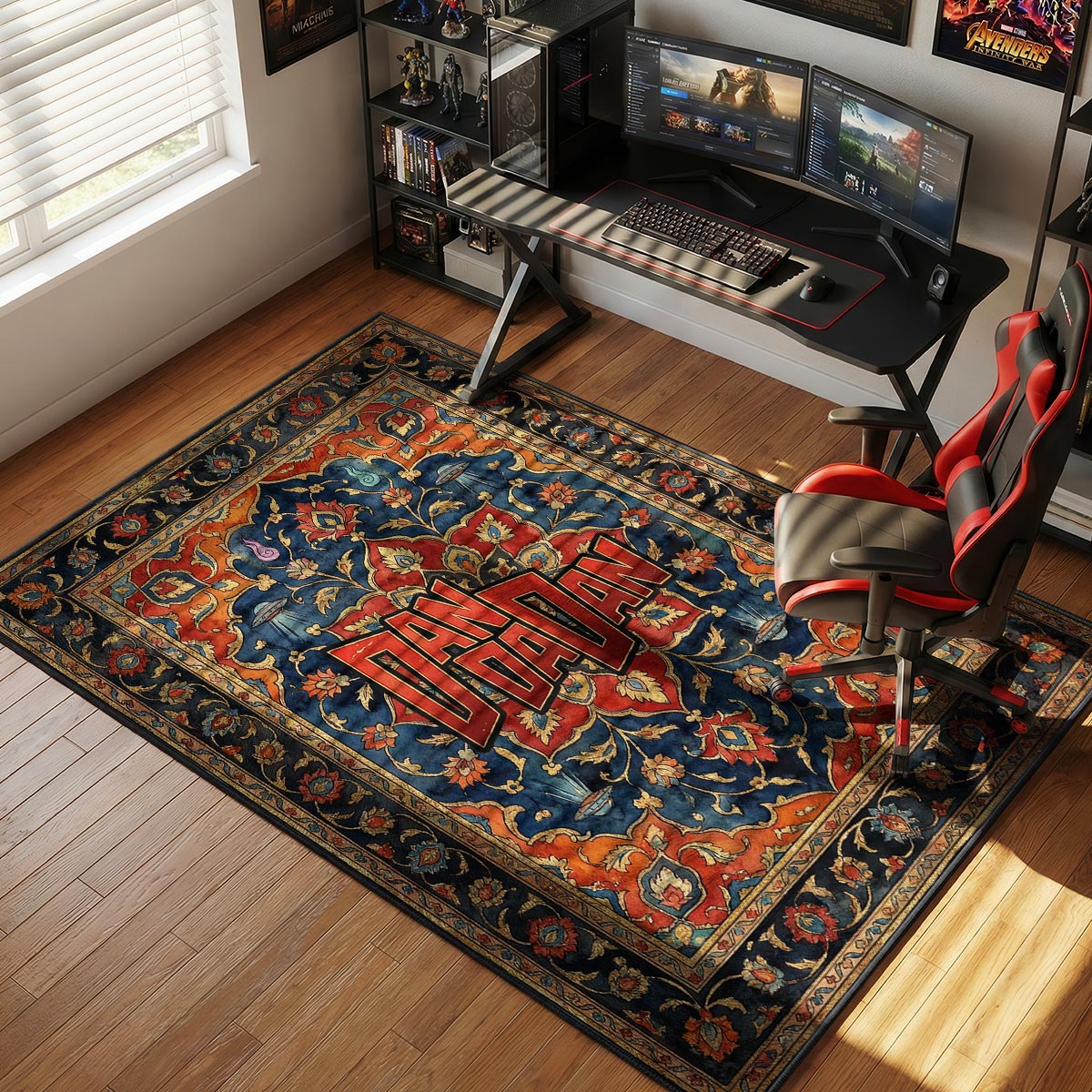 Dandadan Logo Rug - Supernatural Anime Chair Mat