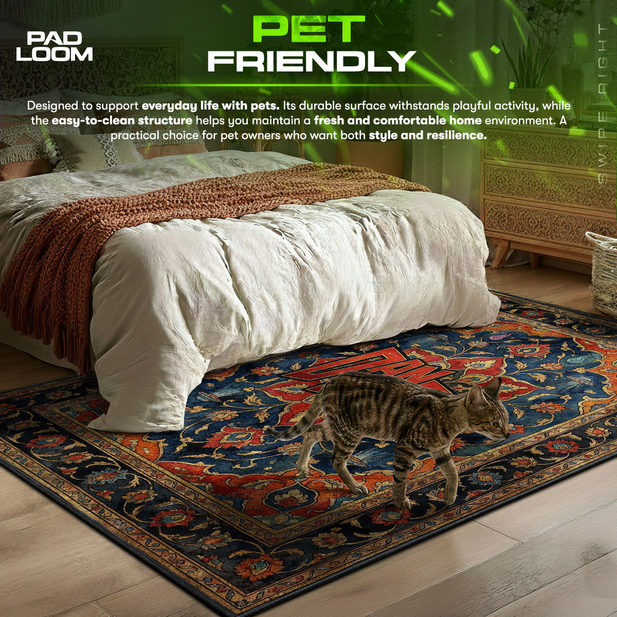 Dandadan Logo Rug - Supernatural Anime Chair Mat