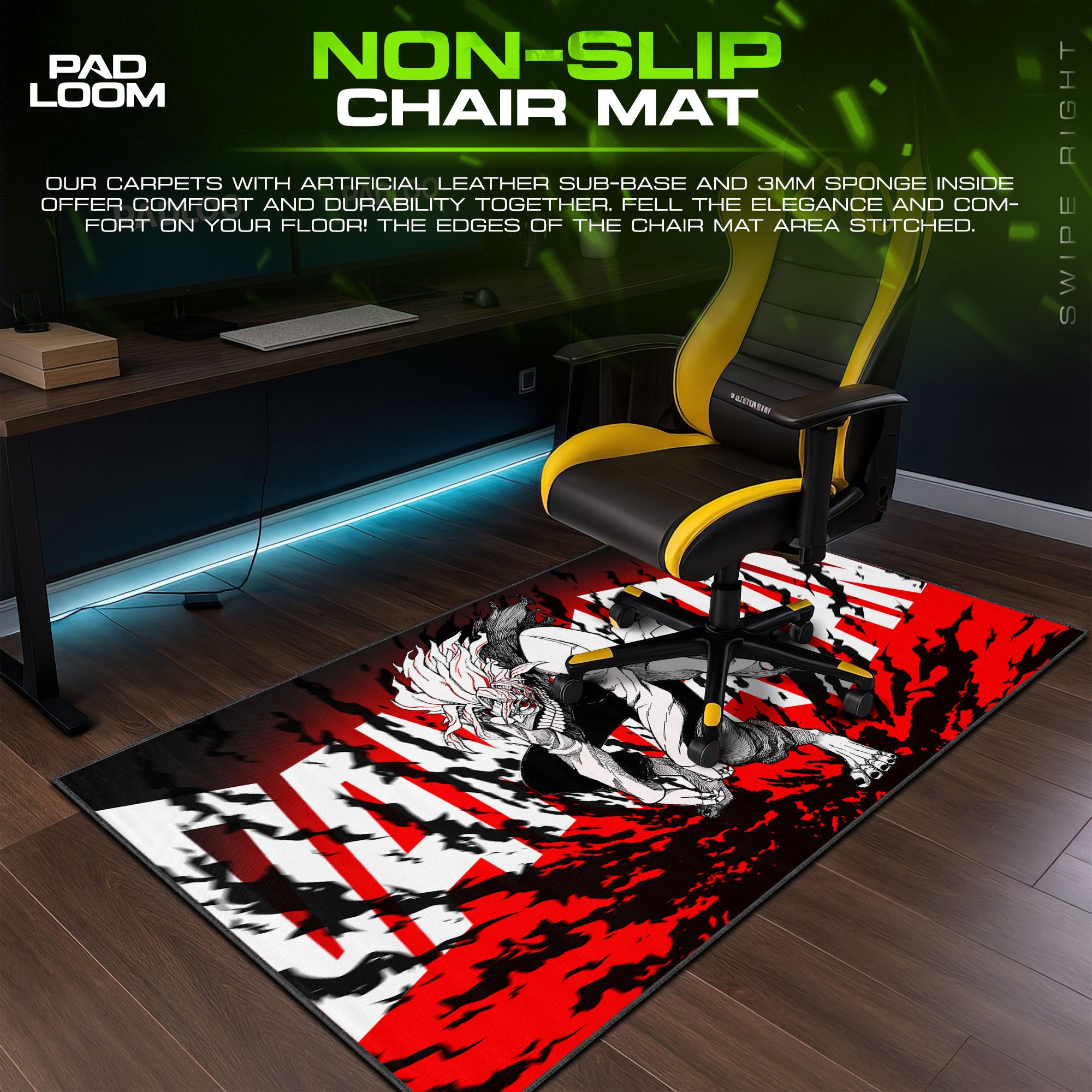 Dandadan Monster Mouse Pad, Manga Art Gaming Desk Mat