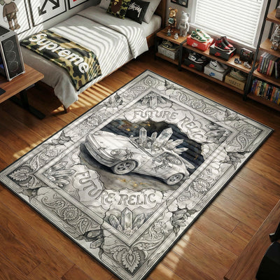 Daniel Arsham Future Relic Porsche Rug - Contemporary Art Floor Mat