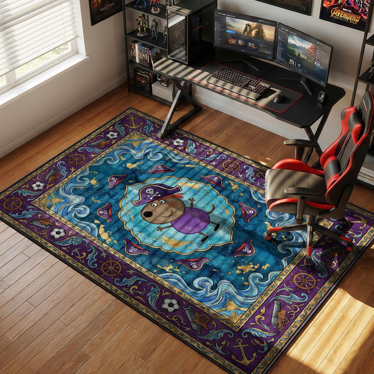 Mr Potato Head Veggie Garden Kids rug — main product view