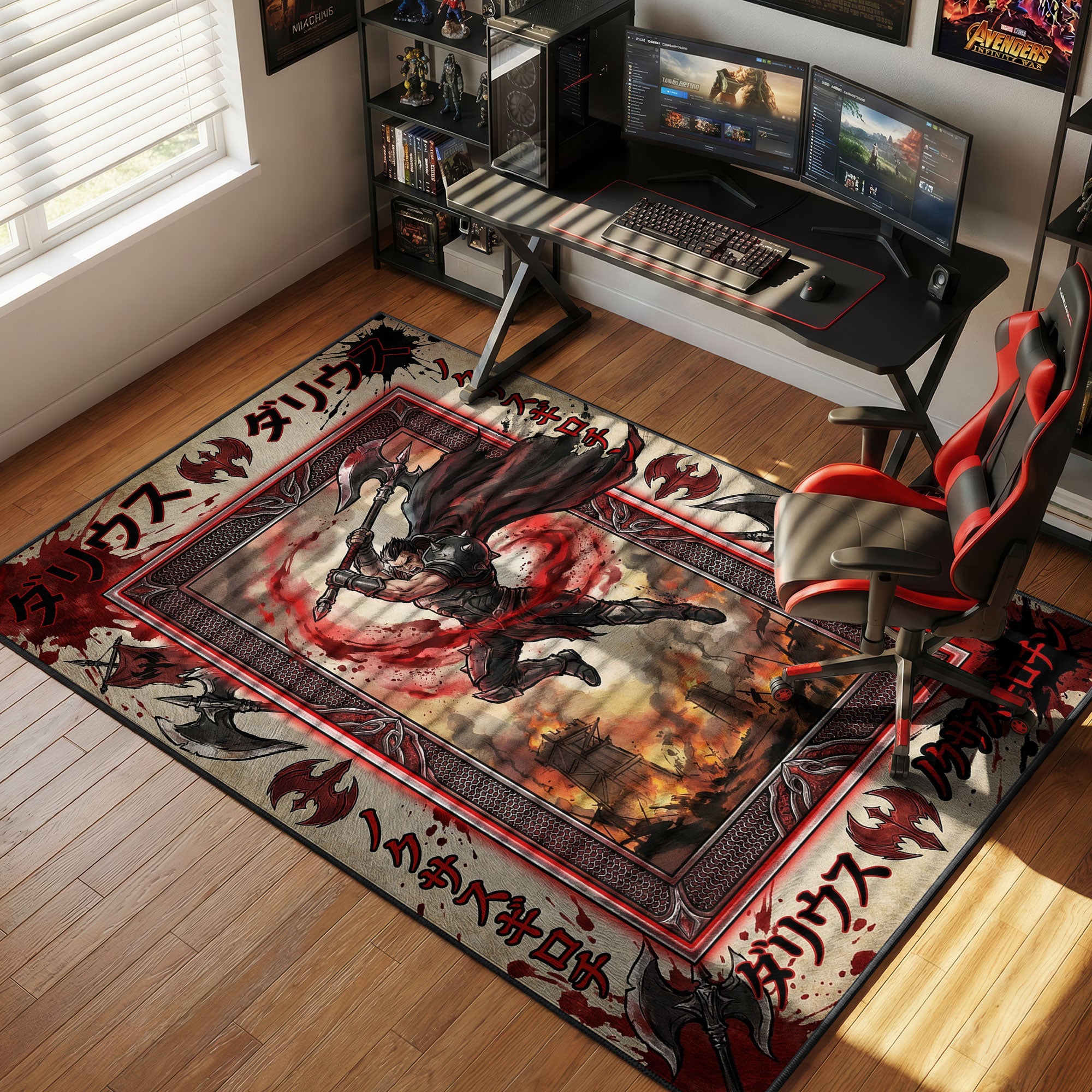 Darius Noxian Guillotine Teppich - League of Legends Stuhlunterlage