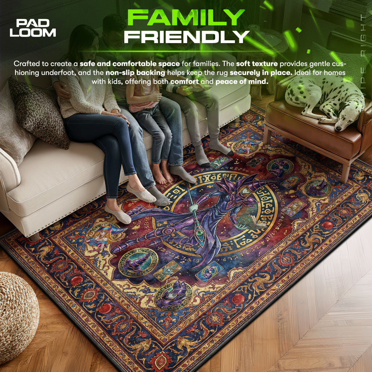 Dunkler Magier Arkankreis Teppich - Yu-Gi-Oh! Stuhlunterlage