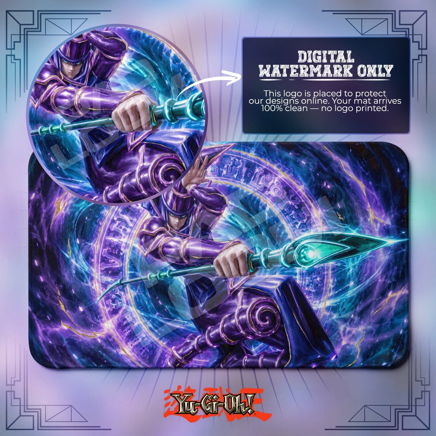 Dark Magician Cosmic Playmat - Yugioh TCG Mat