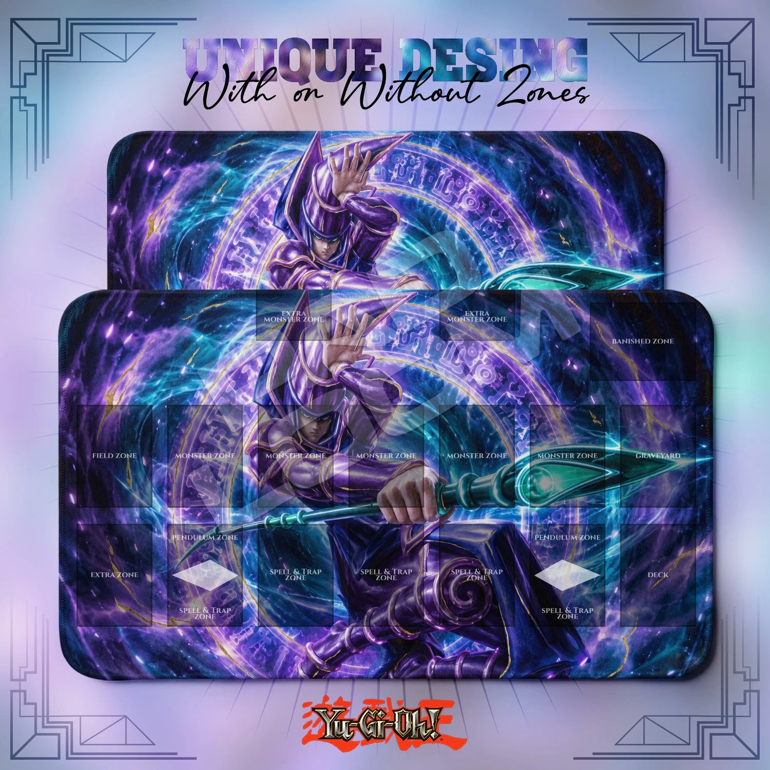 Dark Magician Cosmic Playmat - Yugioh TCG Mat