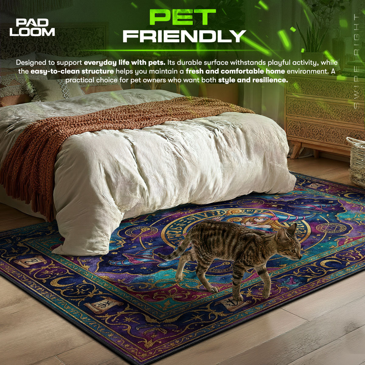 Dunkle Magierin Mädchen Himmlischer Teppich - Yu-Gi-Oh! Stuhlunterlage