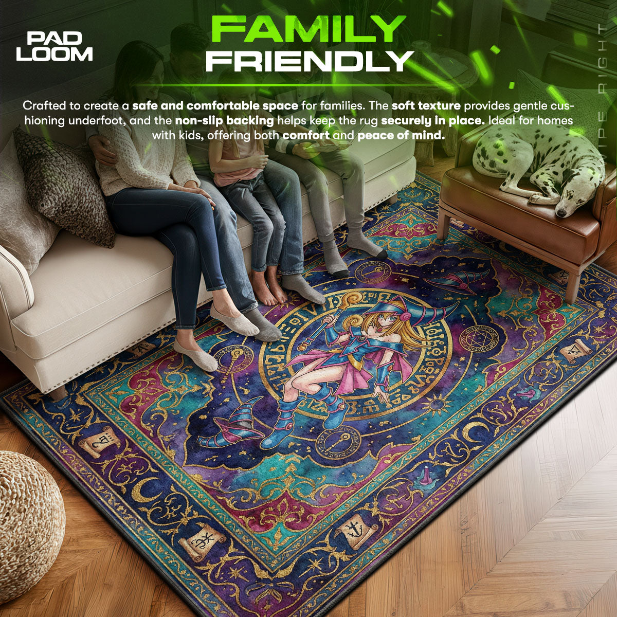 Dunkle Magierin Mädchen Himmlischer Teppich - Yu-Gi-Oh! Stuhlunterlage