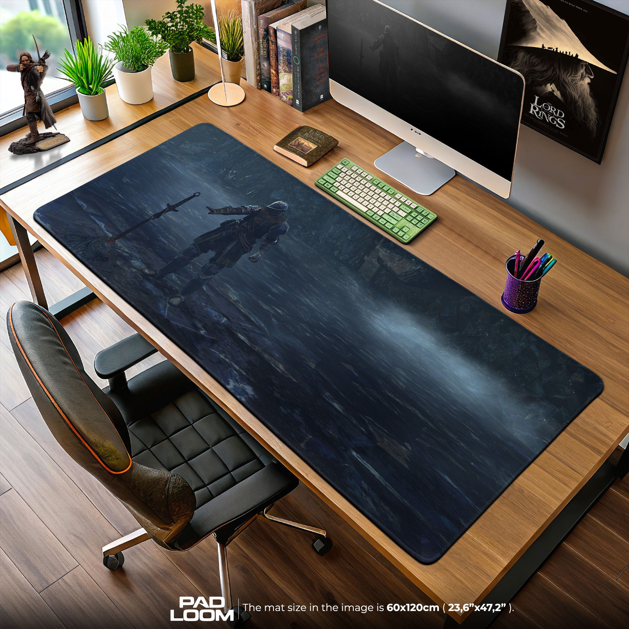 Dark Souls Mouse Pad, Bonfire Knight Gamer Desk Mat
