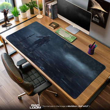 Dark Souls Mouse Pad, Bonfire Knight Gamer Desk Mat