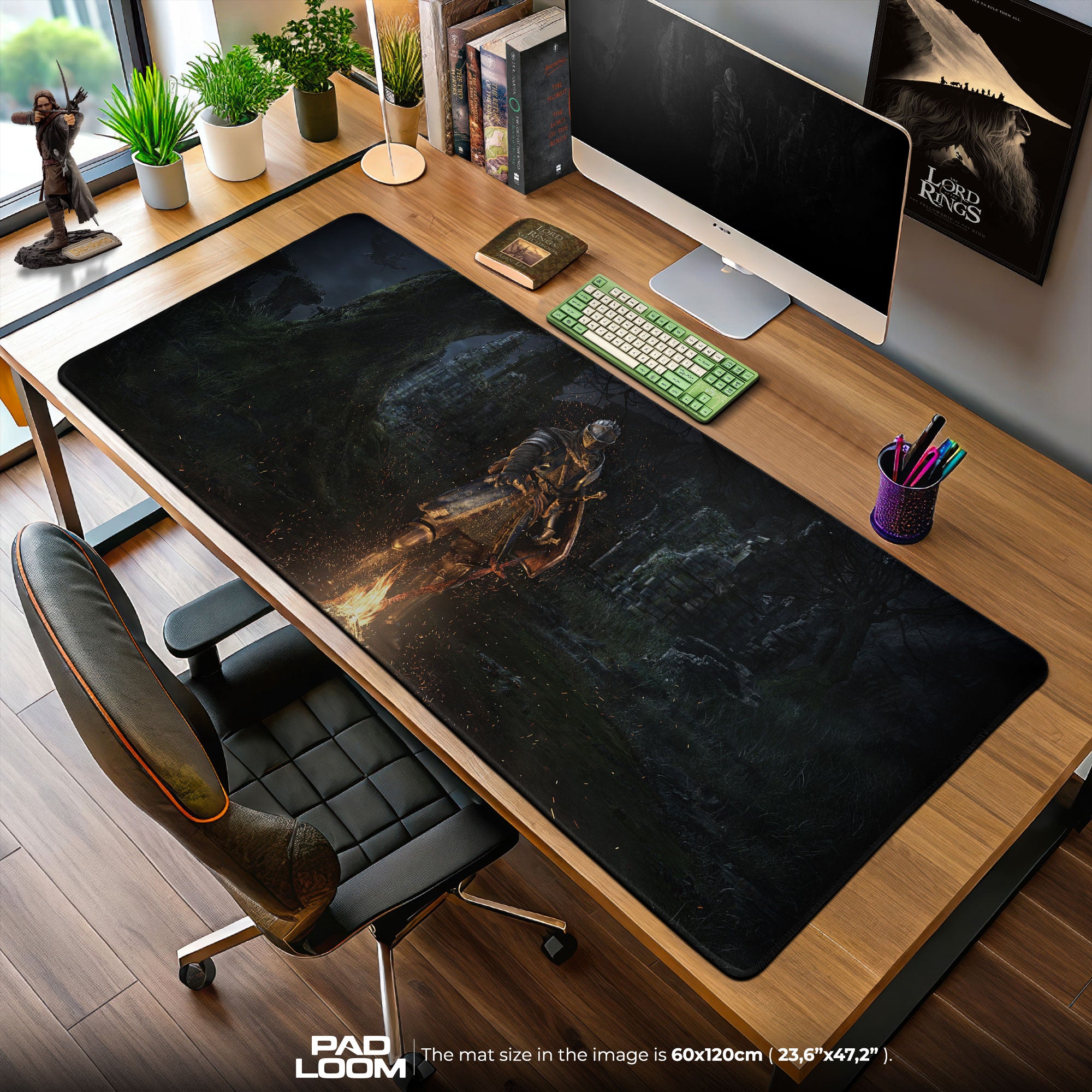 Dark Souls Mouse Pad, Bonfire Rest Gamer Desk Mat
