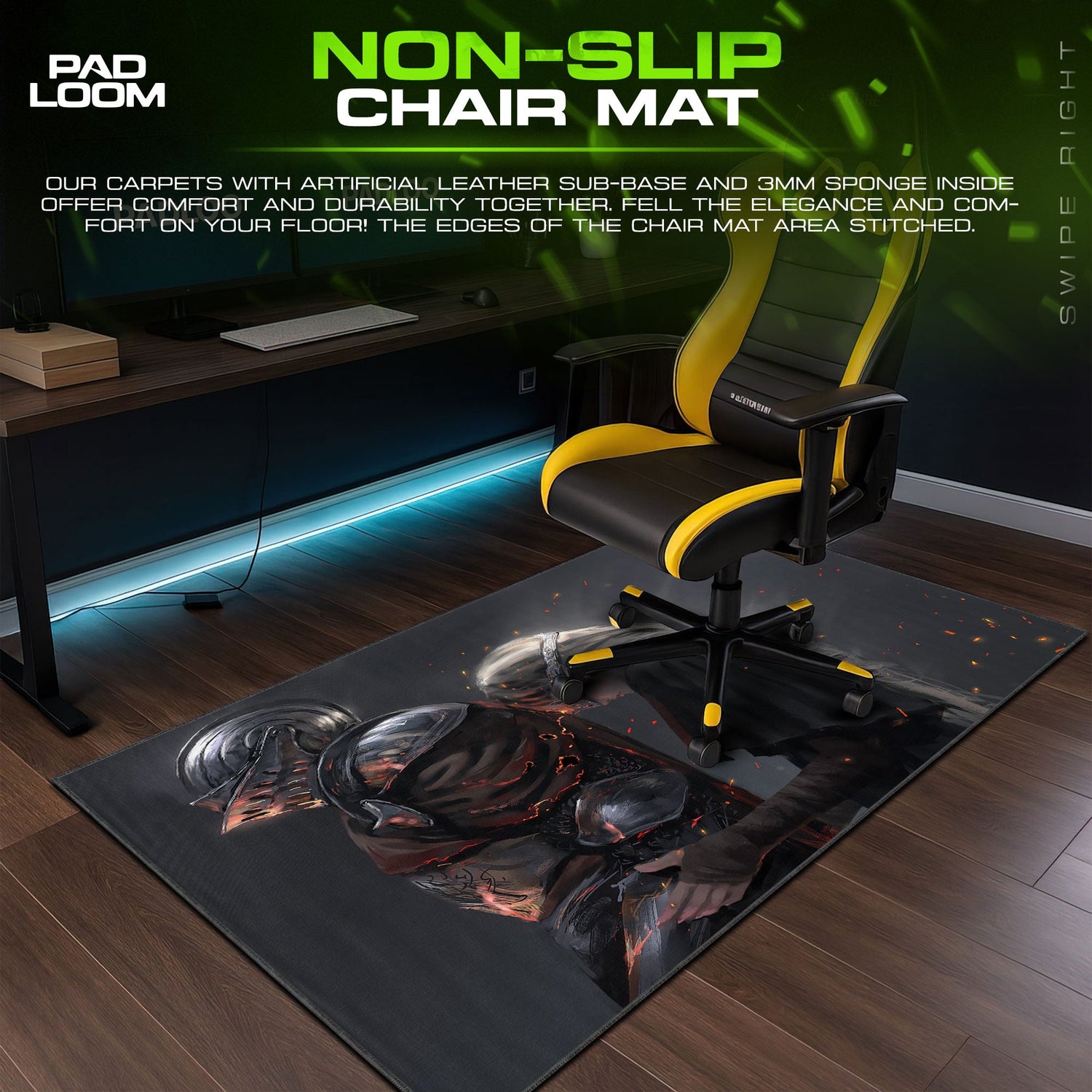 Dark Souls Mouse Pad, Firekeeper Embrace Gamer Desk Mat Padloom