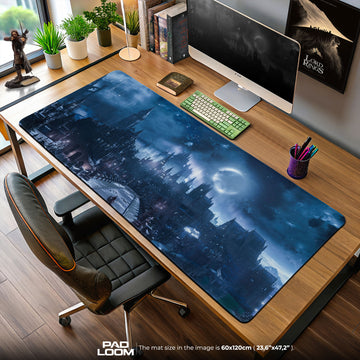 Dark Souls Mouse Pad, Gothic Castle Gamer Desk Mat