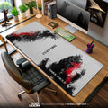 Dark Souls Mouse Pad, Warrior Brushstroke Gamer Desk Mat Padloom