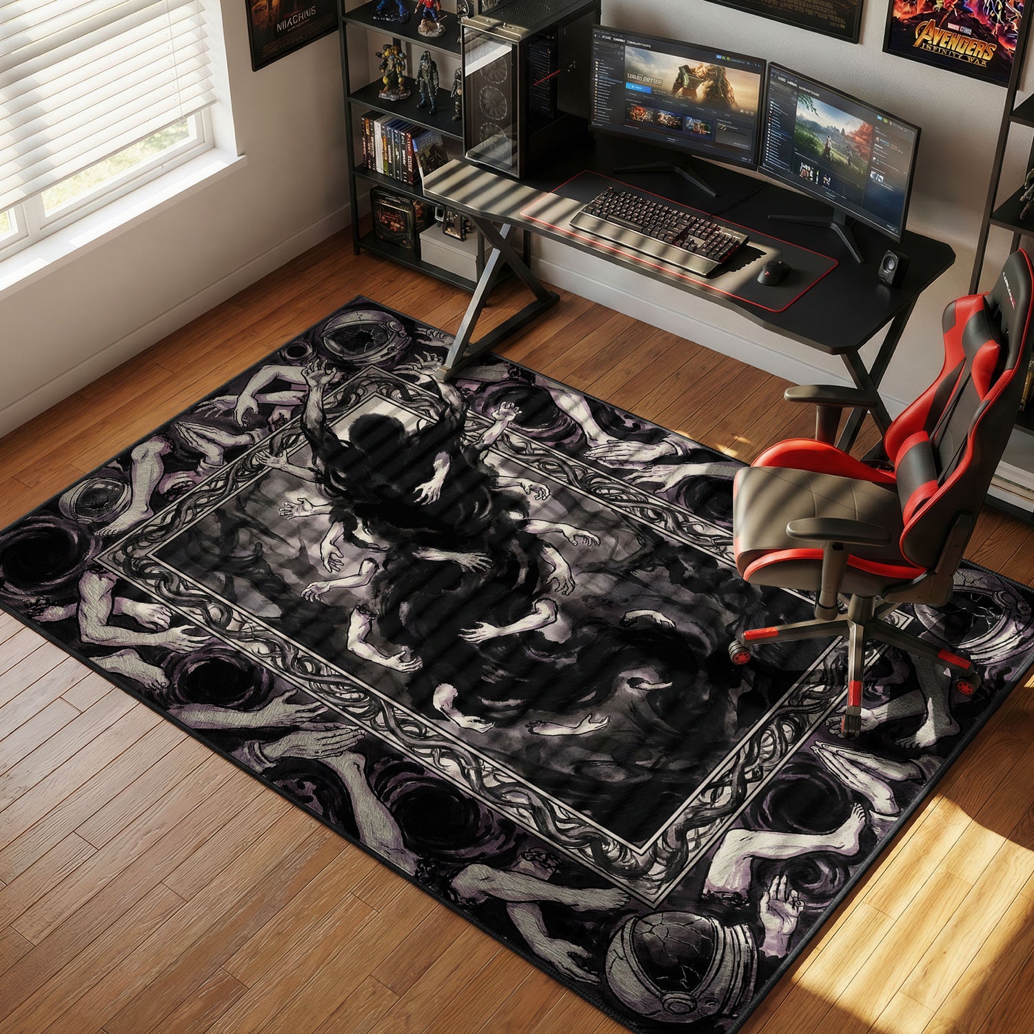 Darkness Devil Primal Fear Rug - Chainsaw Man Chair Mat