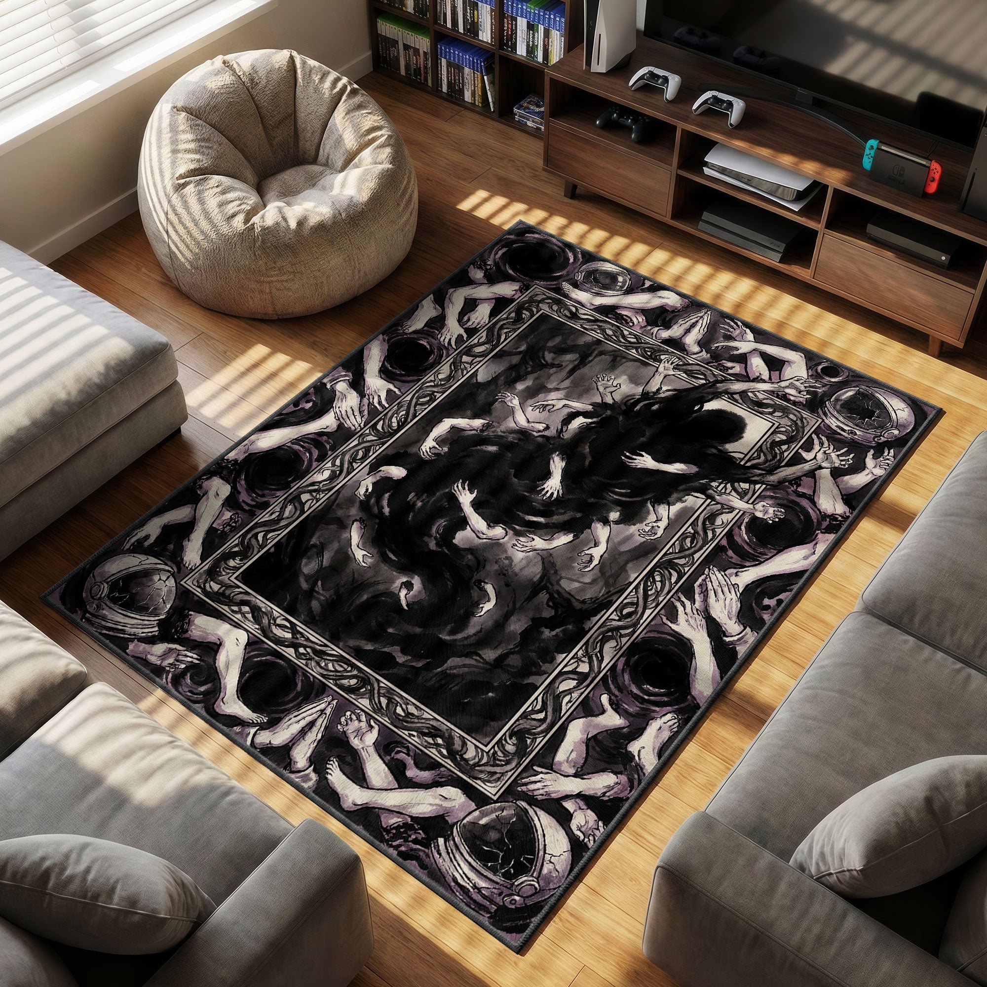 Darkness Devil Primal Fear Rug - Chainsaw Man Chair Mat