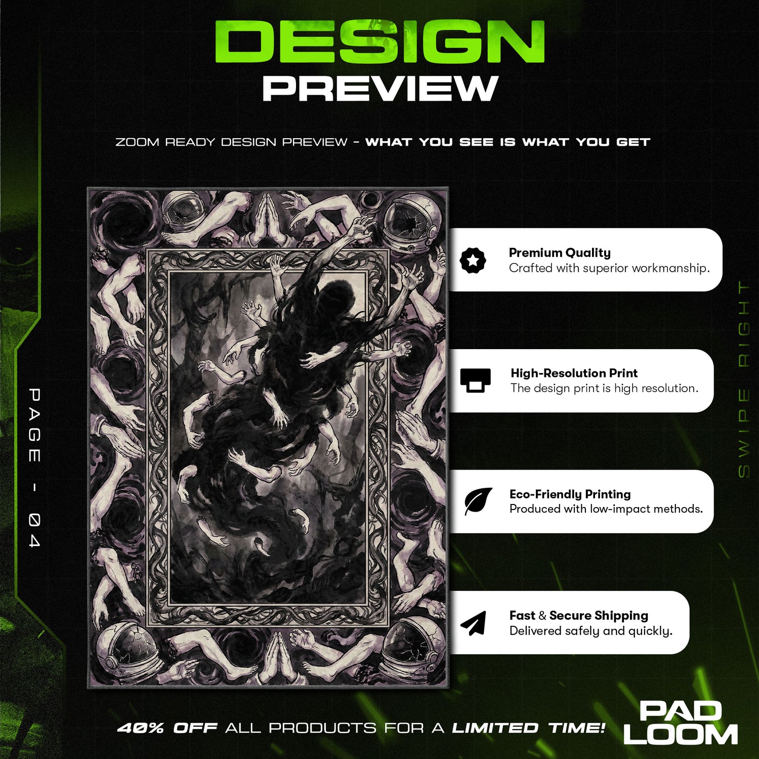 Darkness Devil Primal Fear Rug - Chainsaw Man Chair Mat