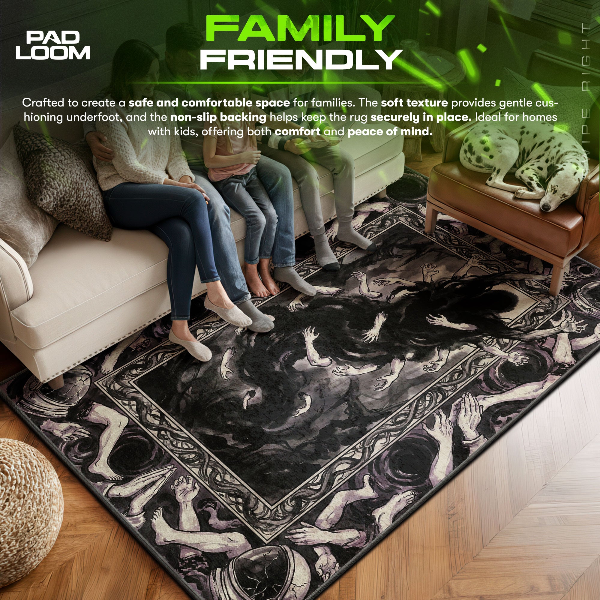 Darkness Devil Primal Fear Rug - Chainsaw Man Chair Mat
