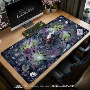 Darkrai Dreamscape Pond Mouse Pad - Pokemon Desk Mat