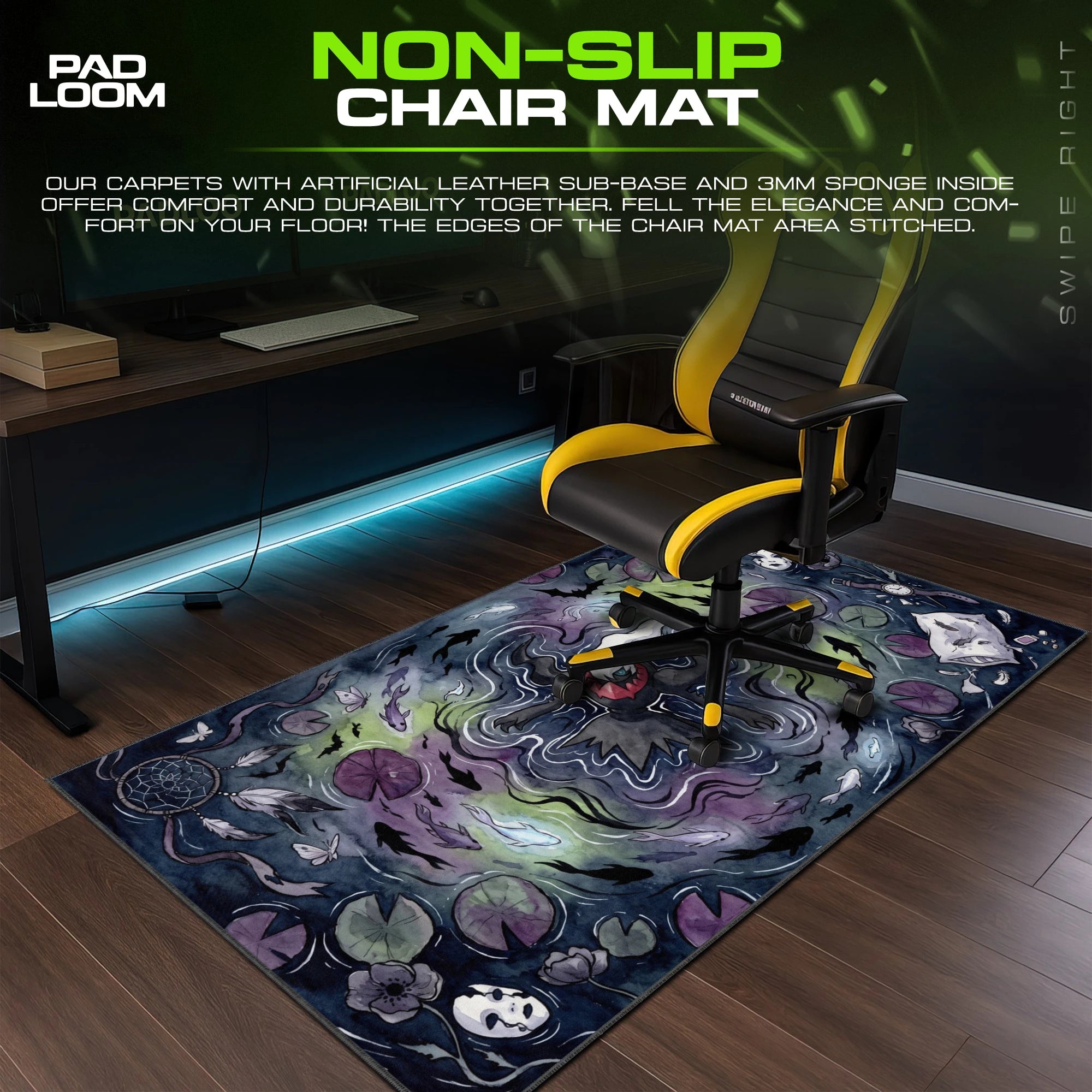 Darkrai Dreamscape Pond Mouse Pad - Pokemon Desk Mat