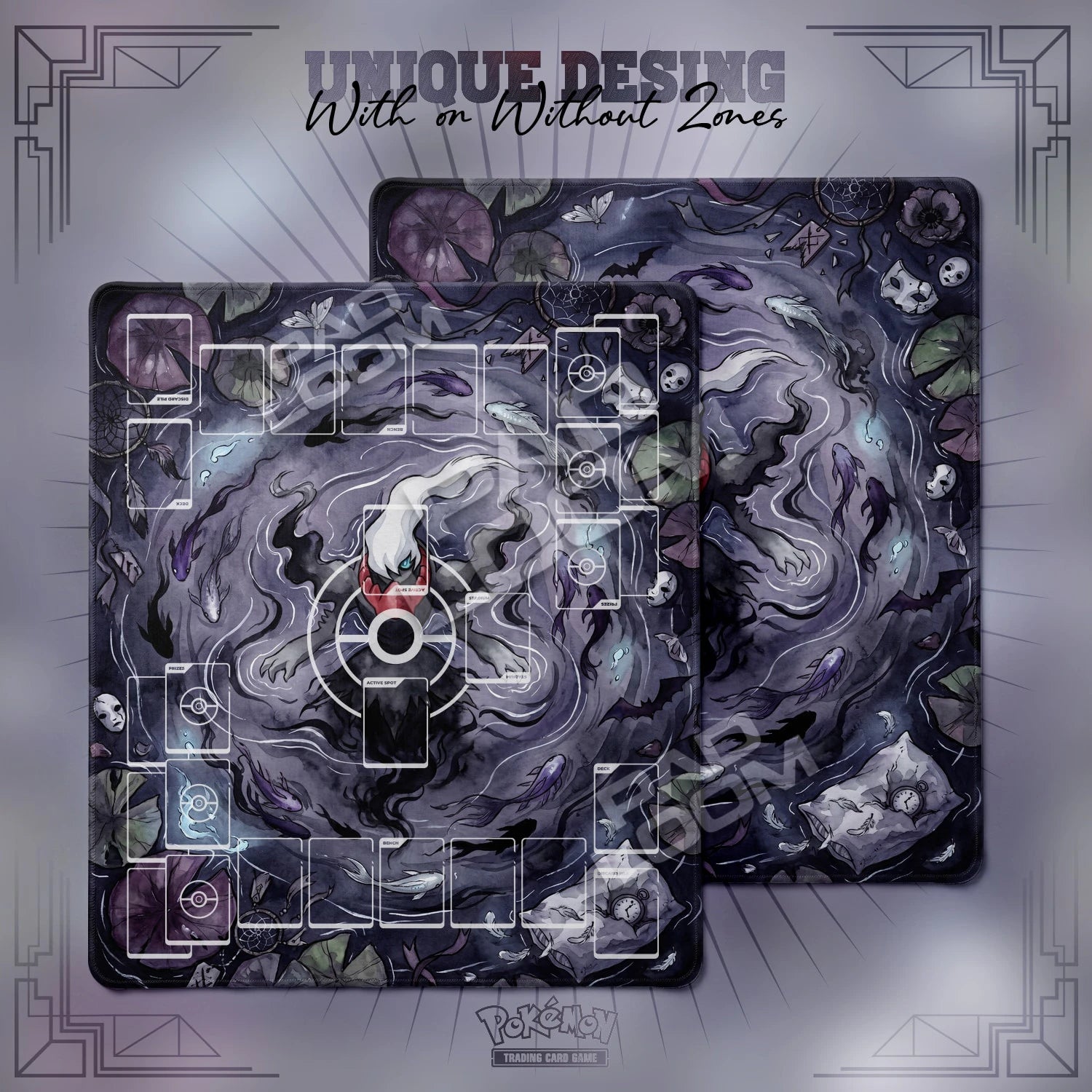 Darkrai Nightmare Playmat - 2 Player Pokemon TCG