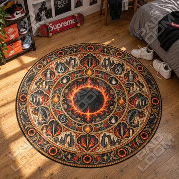 Darksign Ember Round Rug - Dark Souls Chair Mat