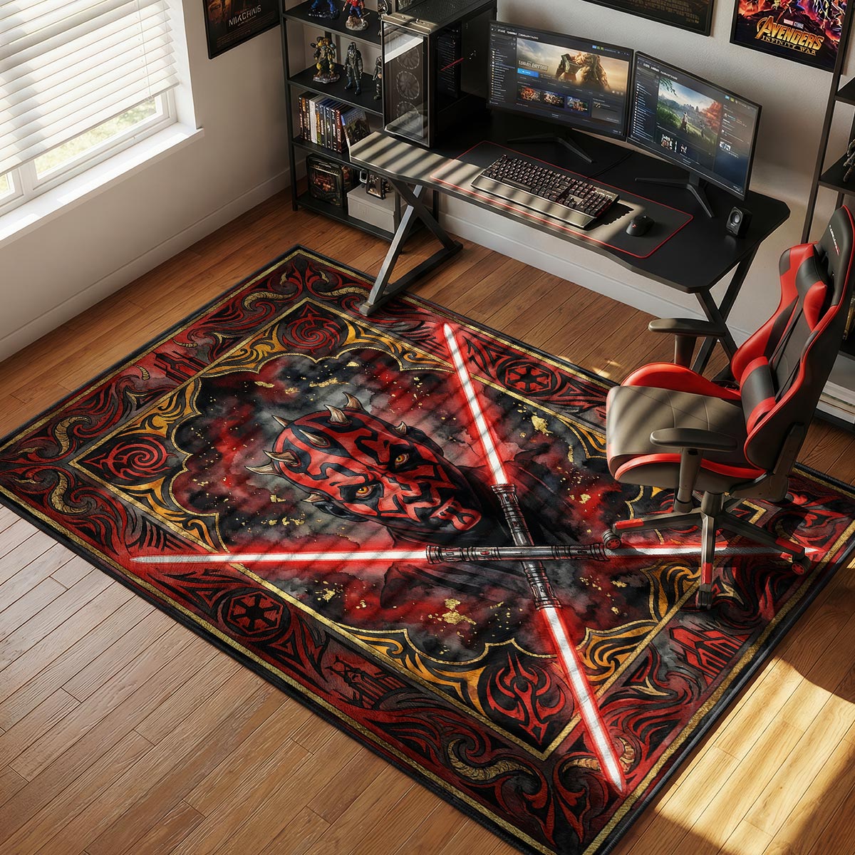 Darth Maul Sith Lord Star Wars Room rug — main product view