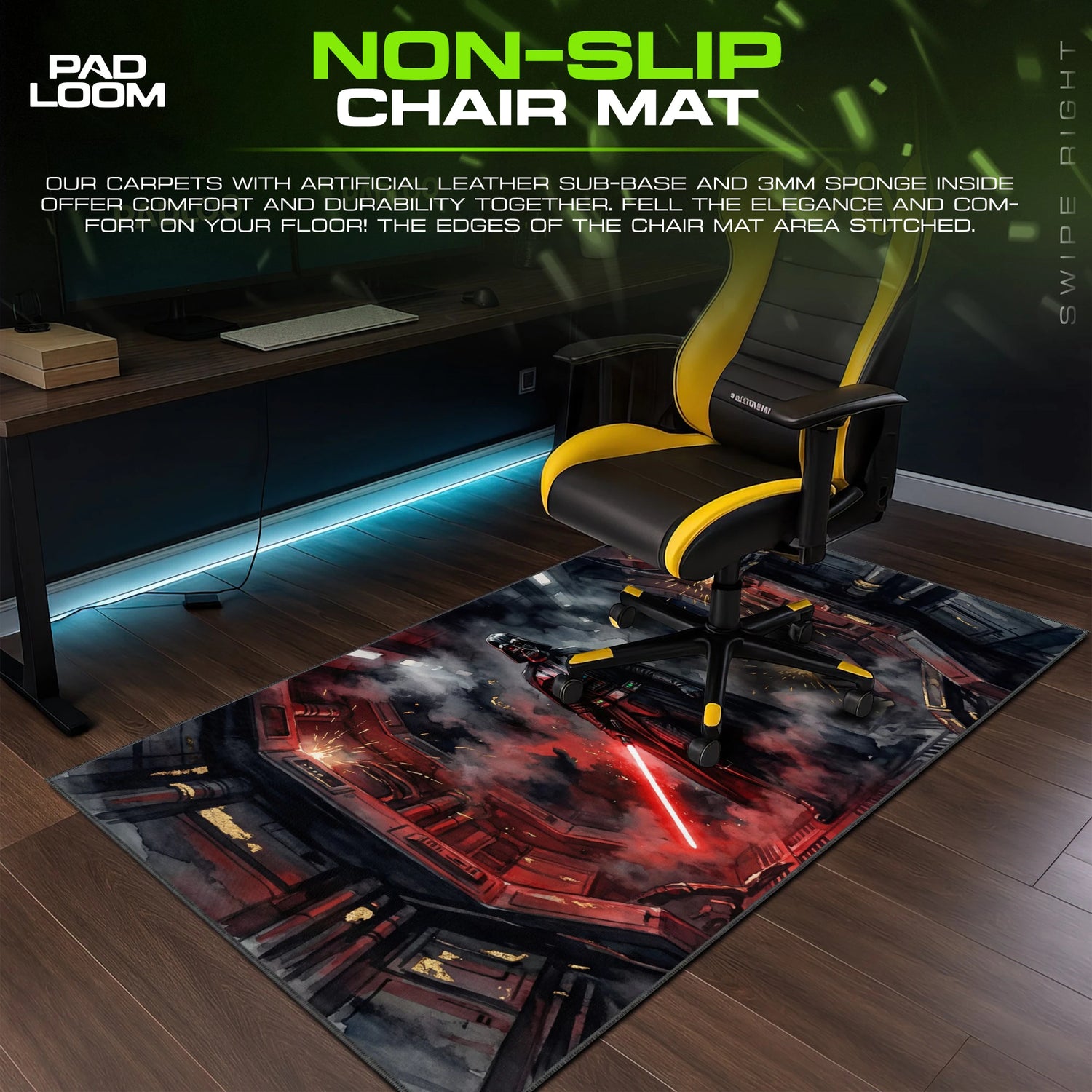 Darth Vader Red Blade Mouse Pad - Star Wars Desk Mat