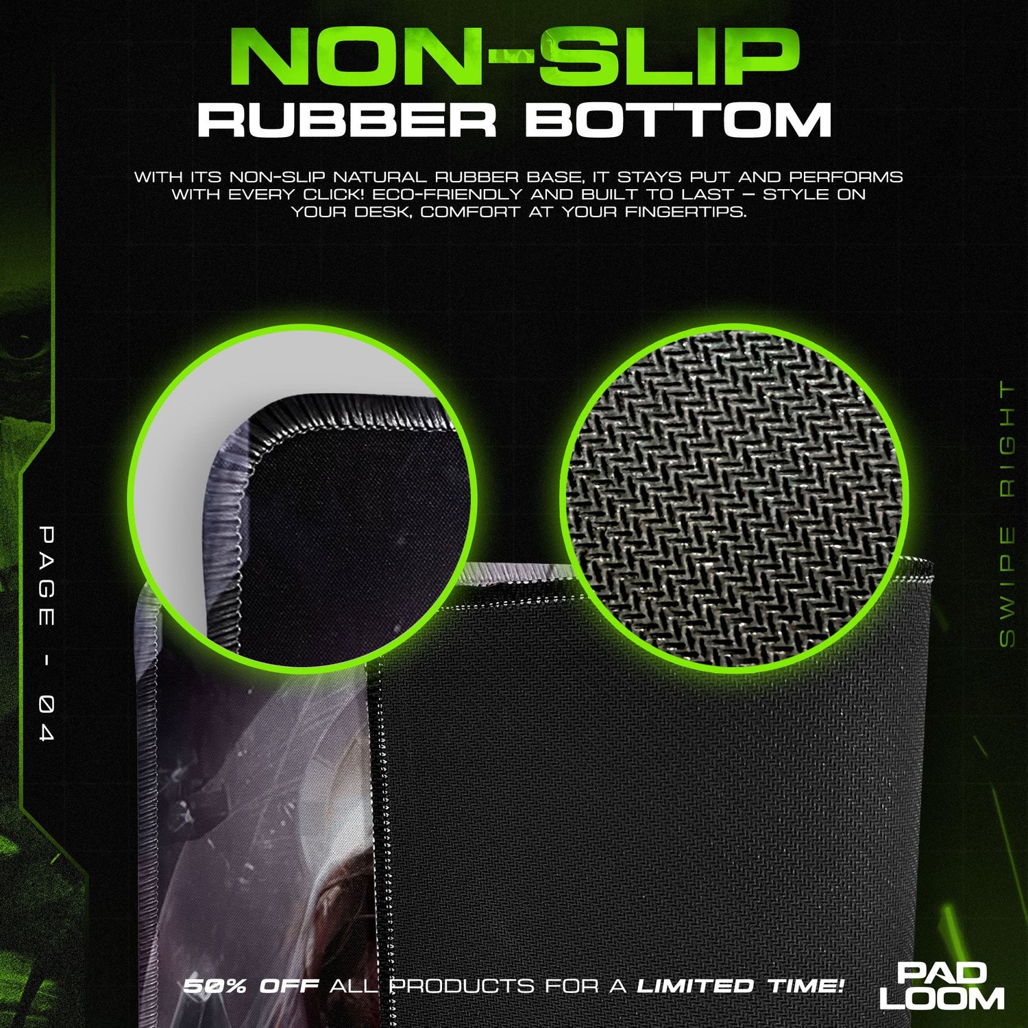 Darth Vader Red Saber Mouse Pad, Star Wars Gaming Desk Mat Padloom