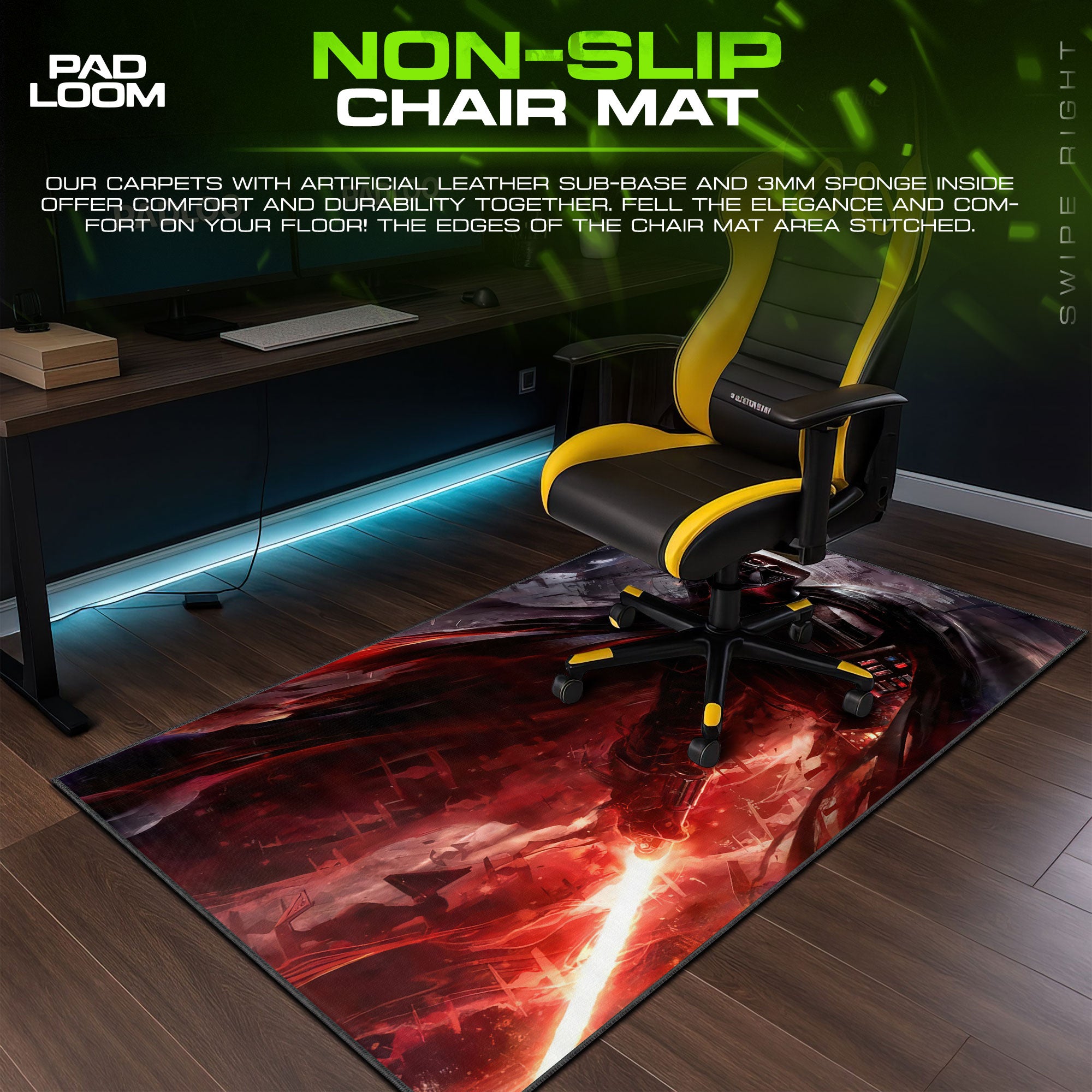 Darth Vader Red Saber Mauspad, Star Wars Gaming Schreibtischmatte