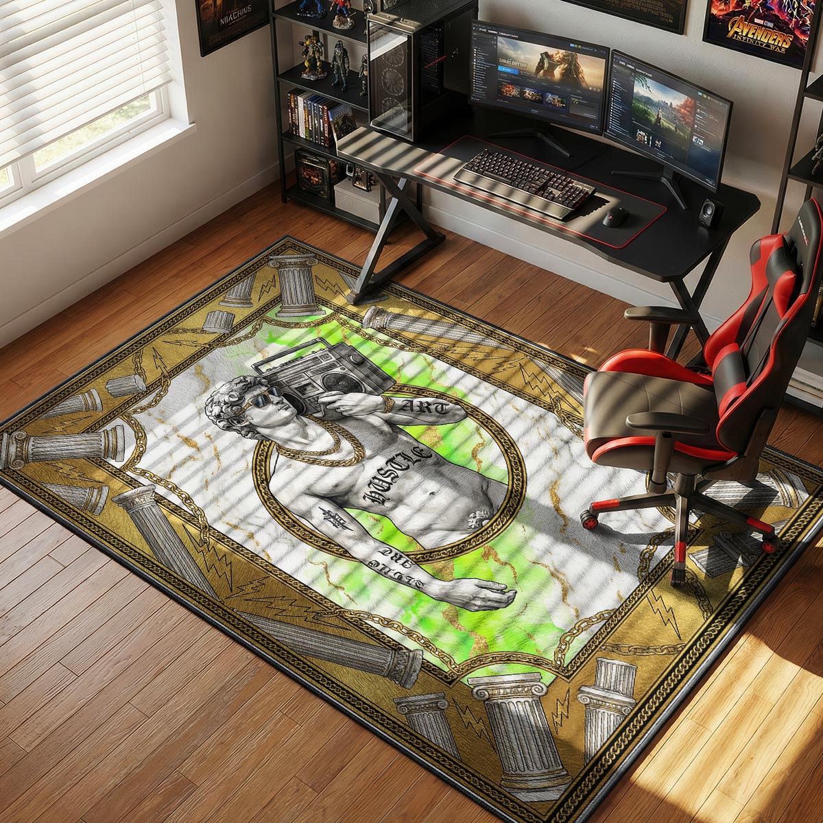 David Statue Boombox Hype rug — main product view
