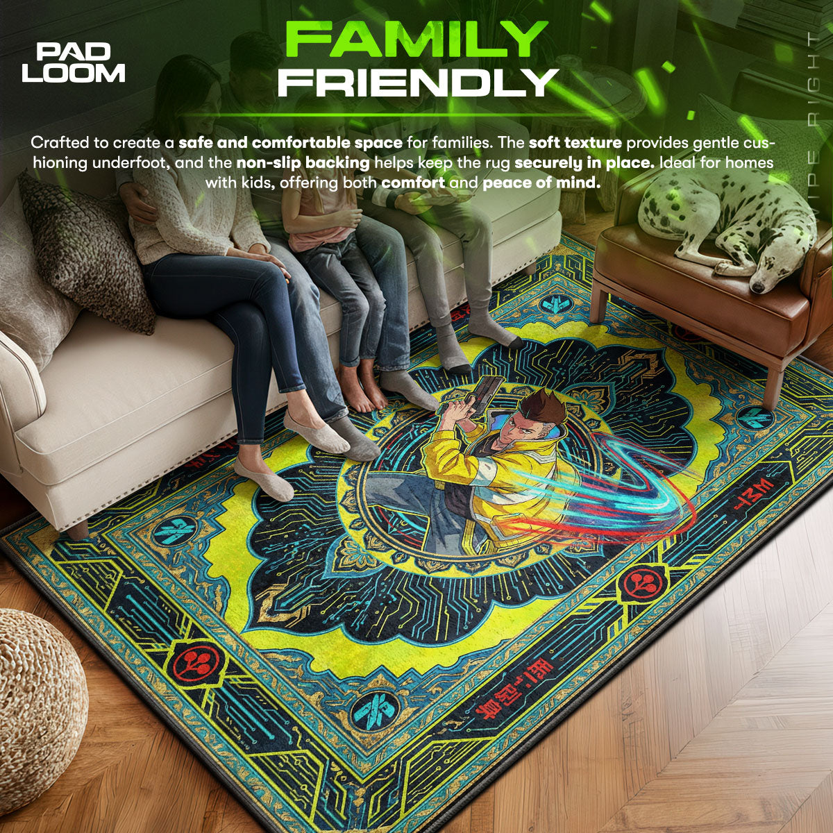 David Martinez Sandevistan Teppich - Cyberpunk Edgerunners Stuhlunterlage