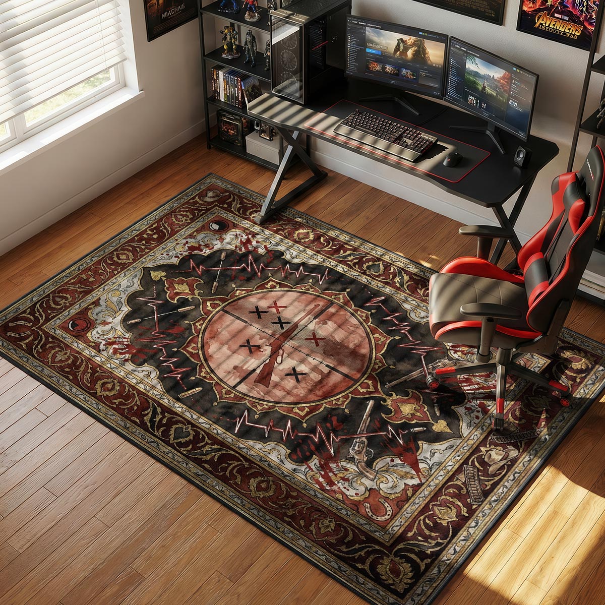 Dead Eye Target Rug - RDR2 Chair Mat