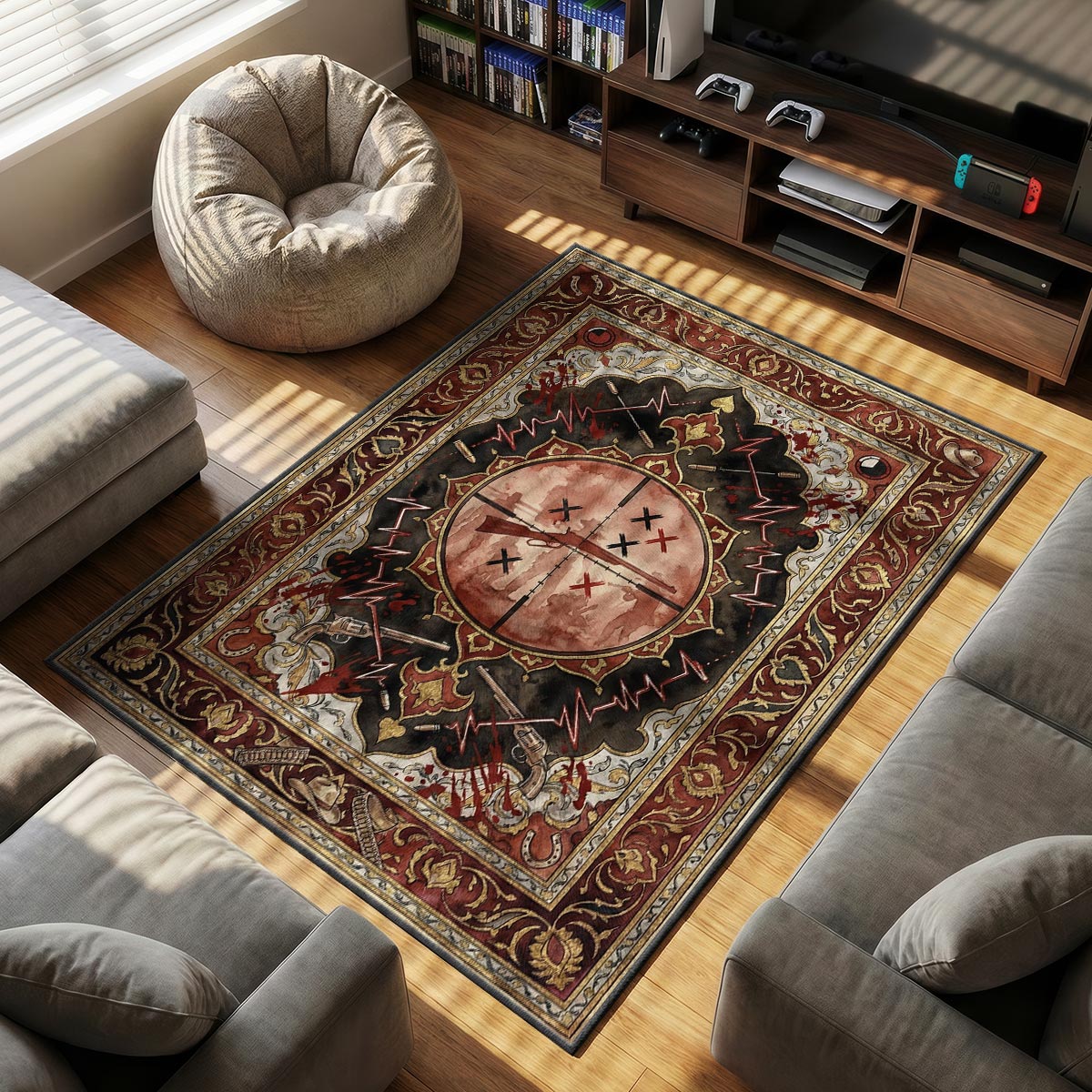 Dead Eye Target Rug - RDR2 Chair Mat